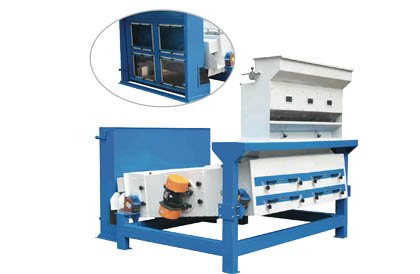 Efficient feed cleaning machine