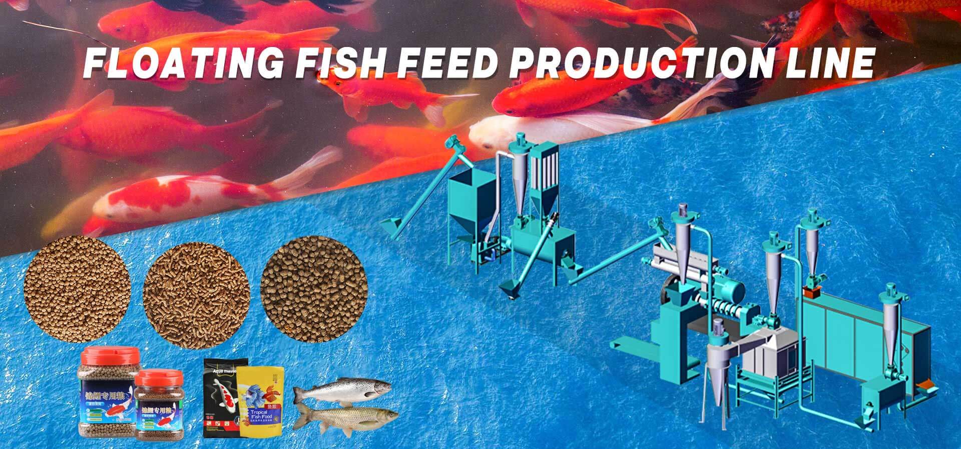 Fish feed production plant 